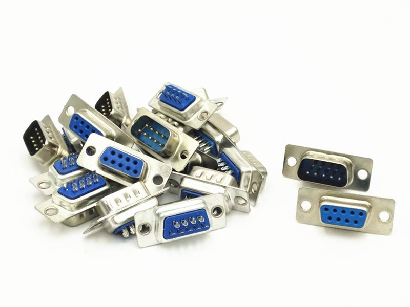 xjs XJSXZC Computer DB Male Female Solder Type Adapter D-SUB Connector 10 Pairs (DB9) - Image 1